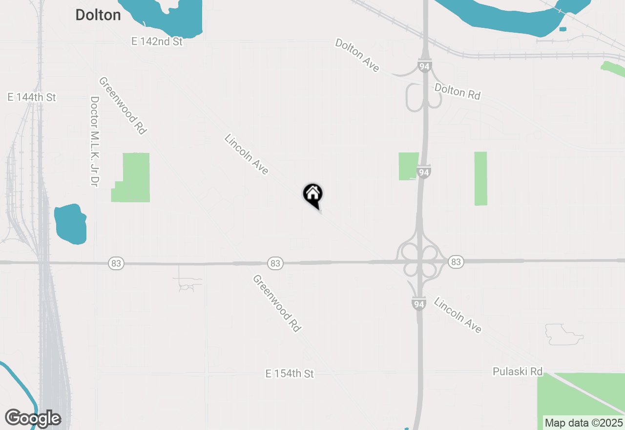 Map of 14814 Woodlawn Avenue, Dolton, IL 60419