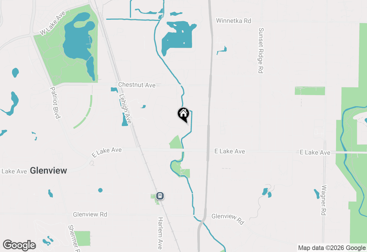 Map of 1504 Sequoia Trail, Glenview, IL 60025