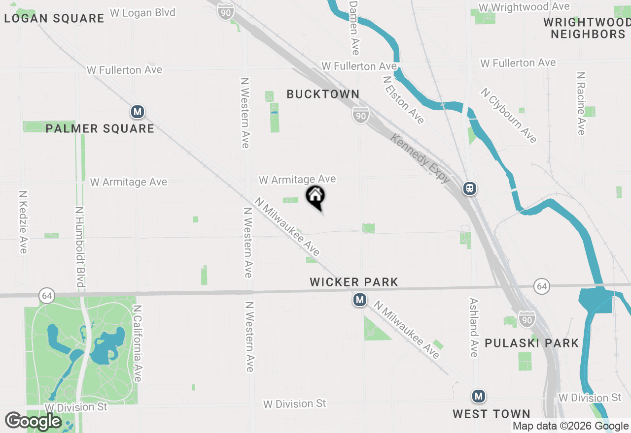 Map of 2137 W Moffat Street, Chicago, IL 60647