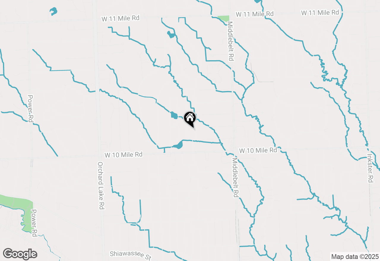 Map of 24480 Lakeland Street, Farmington Hills, MI 48336