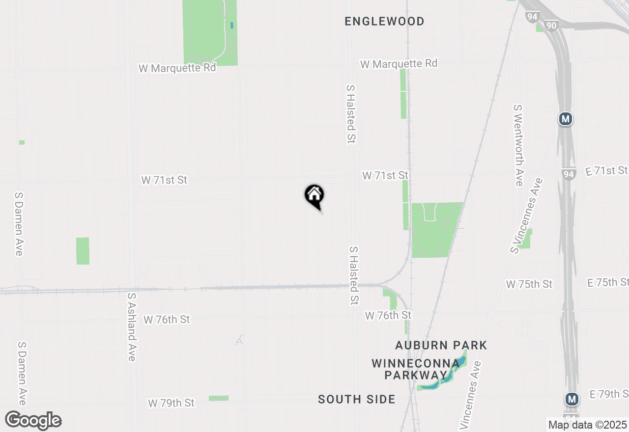 Map of 7225 S Sangamon Street, Chicago, IL 60621