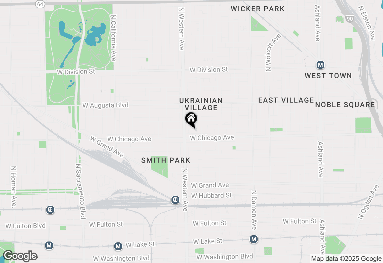 Map of 2333 W Rice Street #2, Chicago, IL 60622