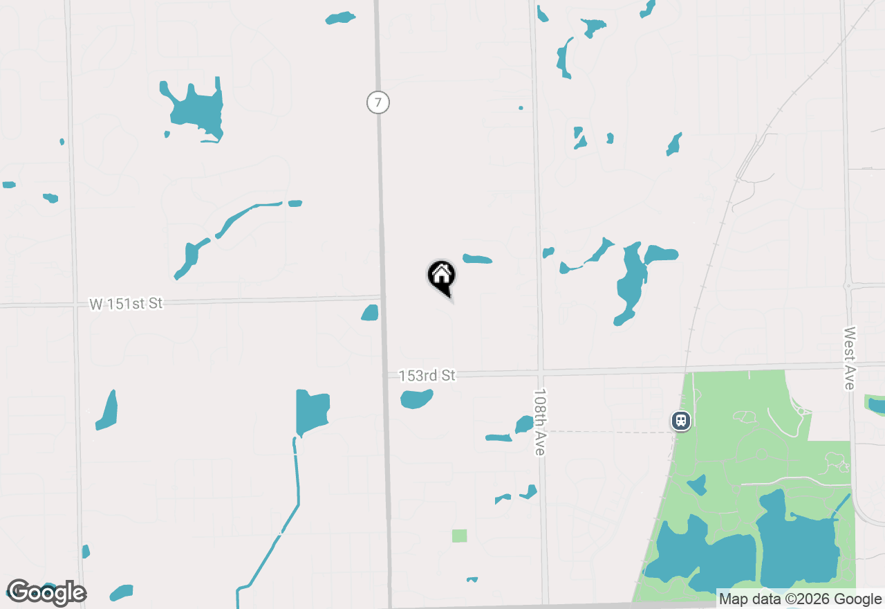 Map of 15113 Penrose Court, Orland Park, IL 60467