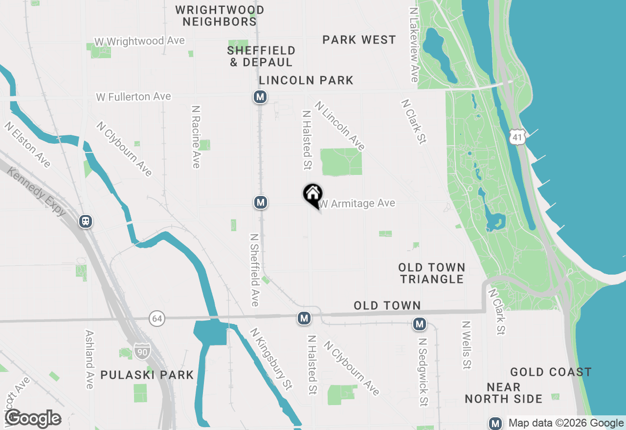 Map of 1951 N Halsted Street #3, Chicago, IL 60614