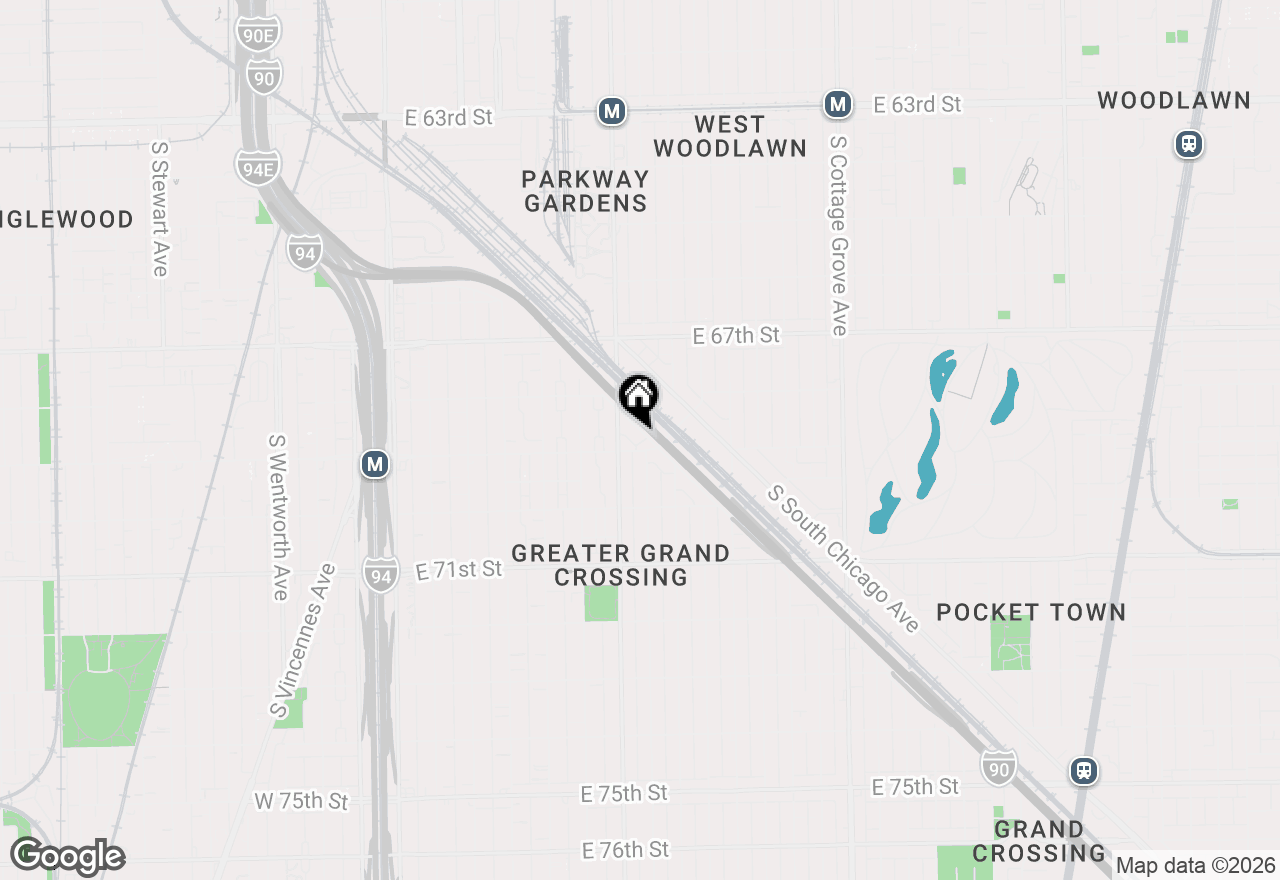 Map of 6848 S Anthony Avenue, Chicago, IL 60637