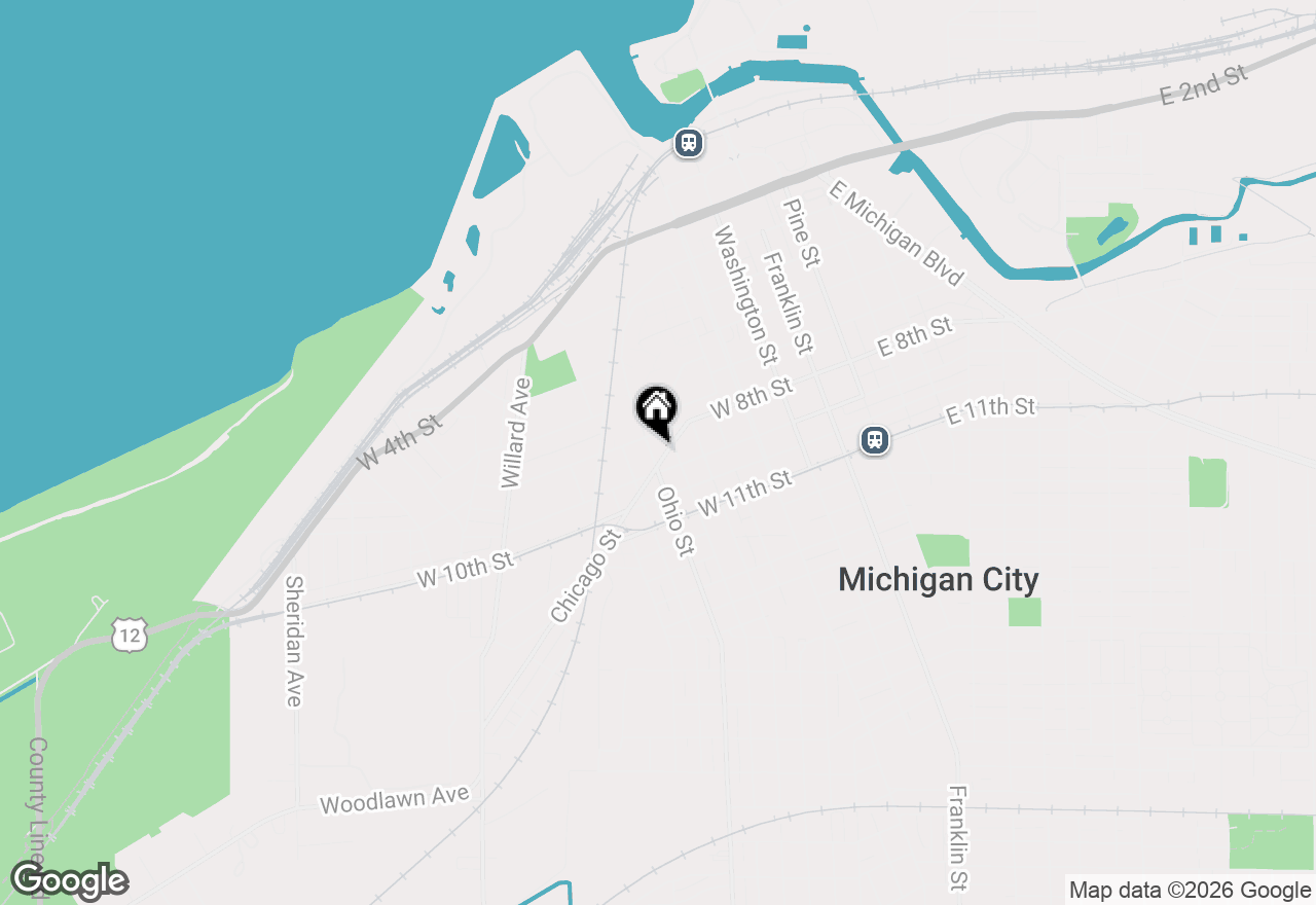 Map of 810 Ohio Street, Michigan City, IN 46360