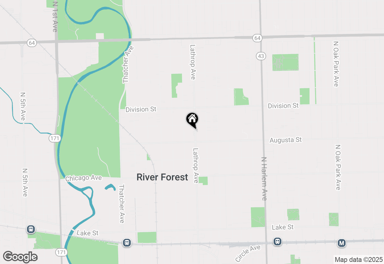 Map of 1026 Lathrop Avenue, River Forest, IL 60305