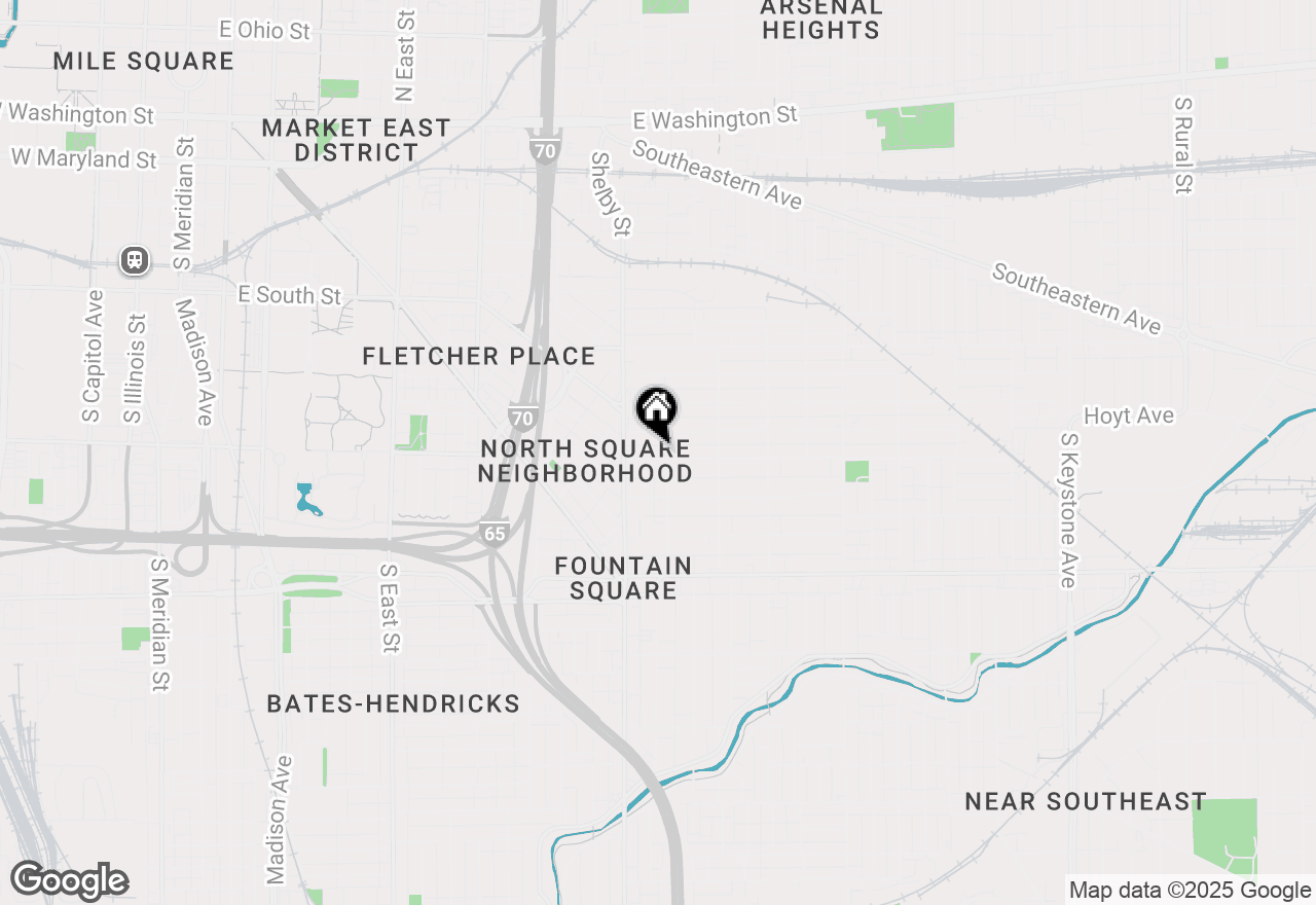 Map of 1148 Lexington Avenue, Indianapolis, IN 46203