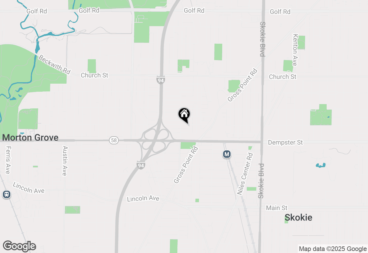 Map of 5247 Greenwood Street, Skokie, IL 60077