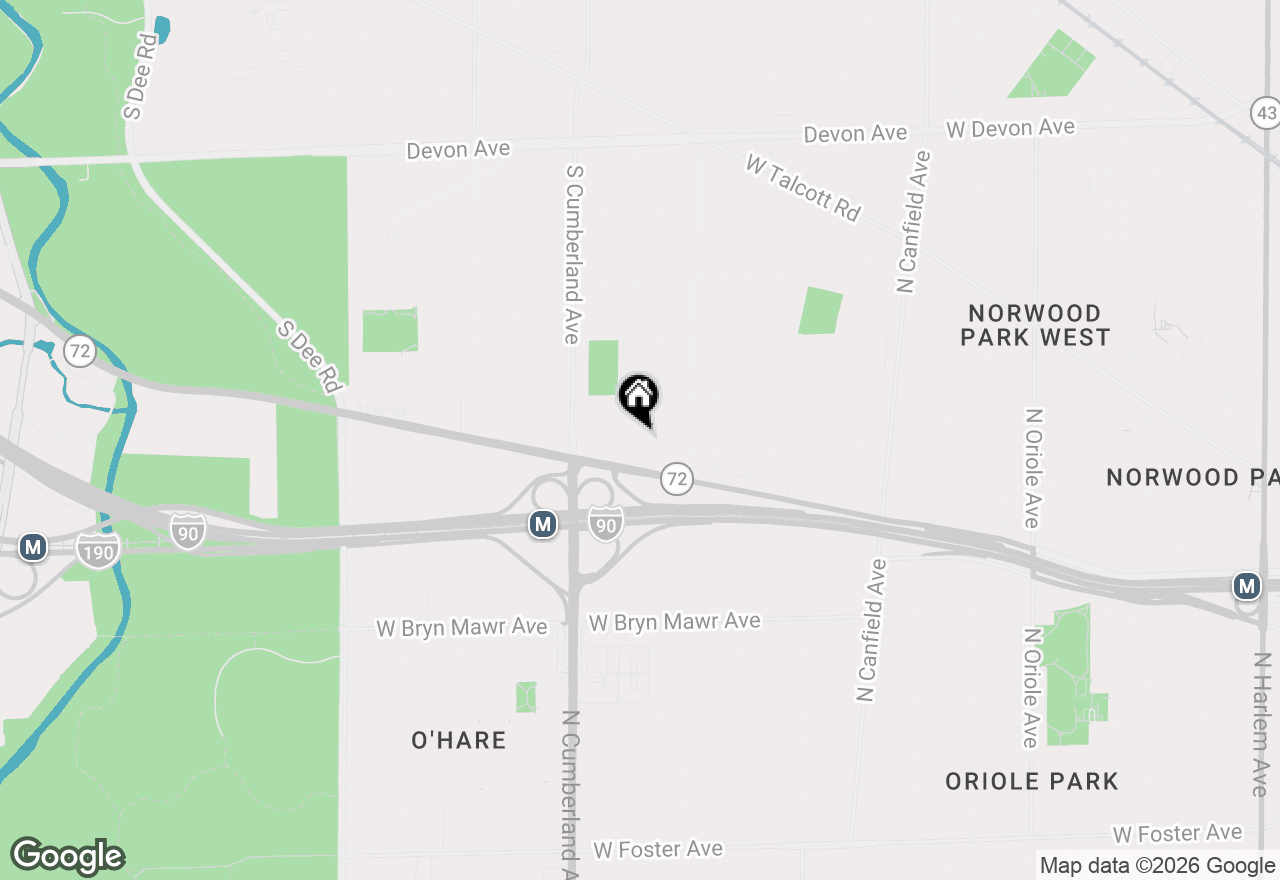 Map of 1905 S Fairview Avenue, Park Ridge, IL 60068