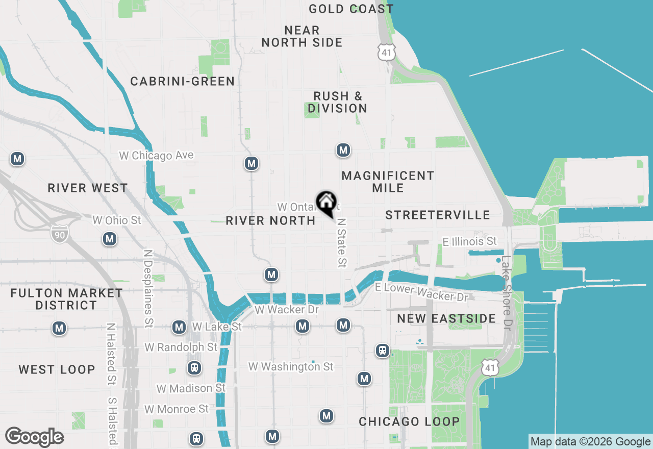 Map of 545 N Dearborn Street #W3005, Chicago, IL 60654