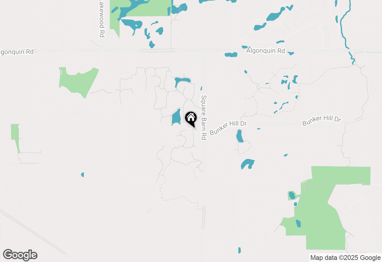 Map of 4020 Bunker Hill Drive, Algonquin, IL 60102