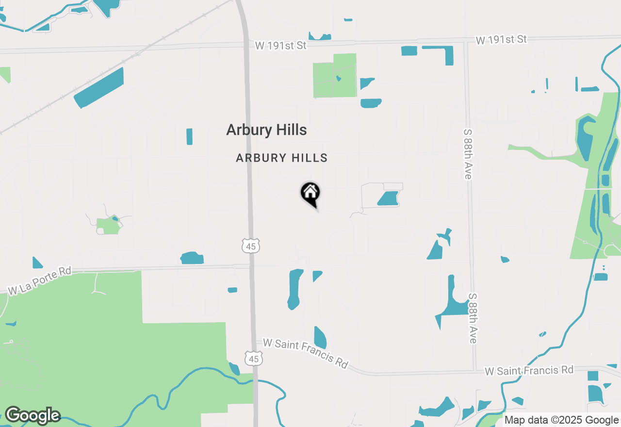 Map of 9356 Parkwood Lane, Tinley Park, IL 60487