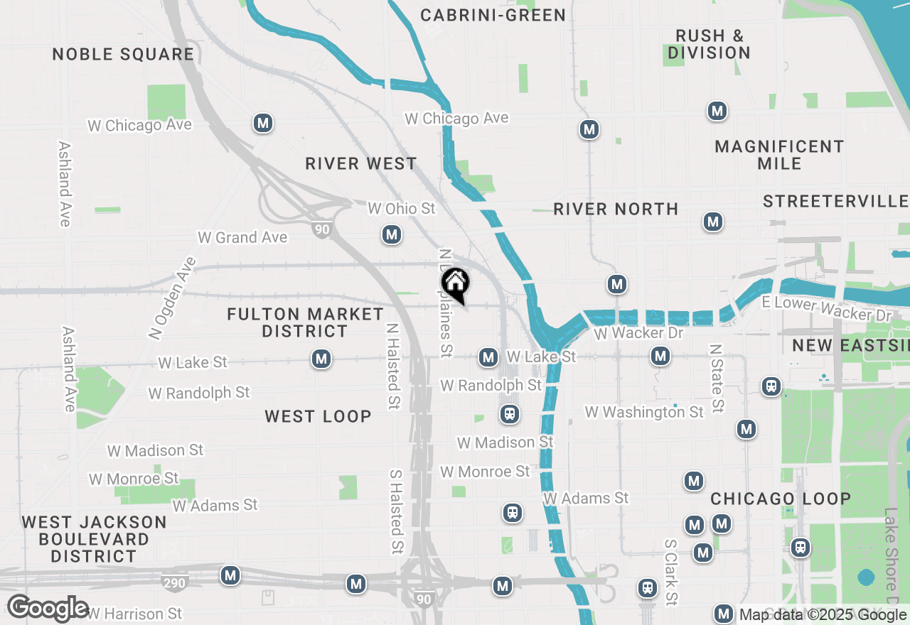 Map of 330 N Jefferson Street #1406, Chicago, IL 60661