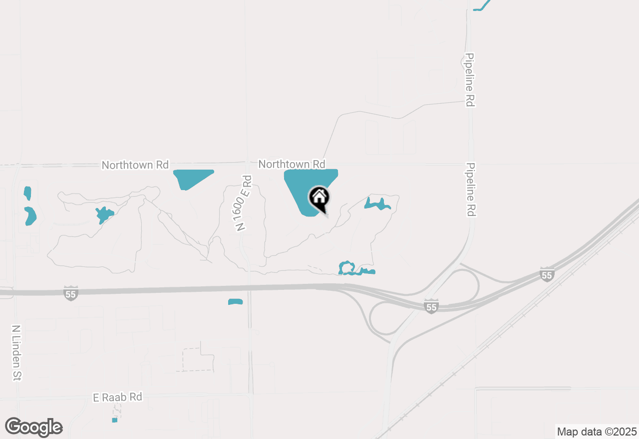 Map of 1308 Ironwood Cc Drive, Normal, IL 61761