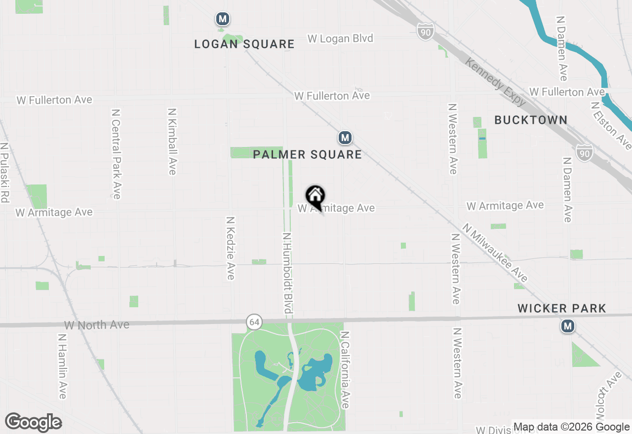 Map of 1942 N Francisco Avenue #3N, Chicago, IL 60647