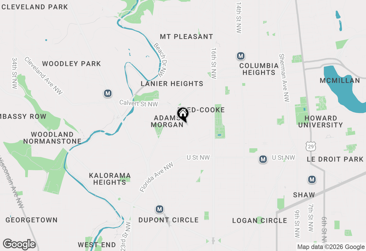 Map of 2328 Champlain Street Nw #328, Washington, DC 20009