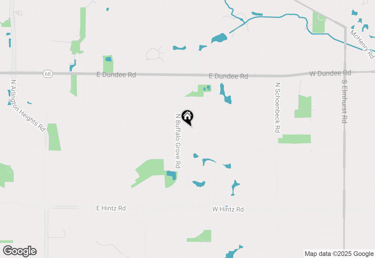 Map of 66 Downing Road, Buffalo Grove, IL 60089