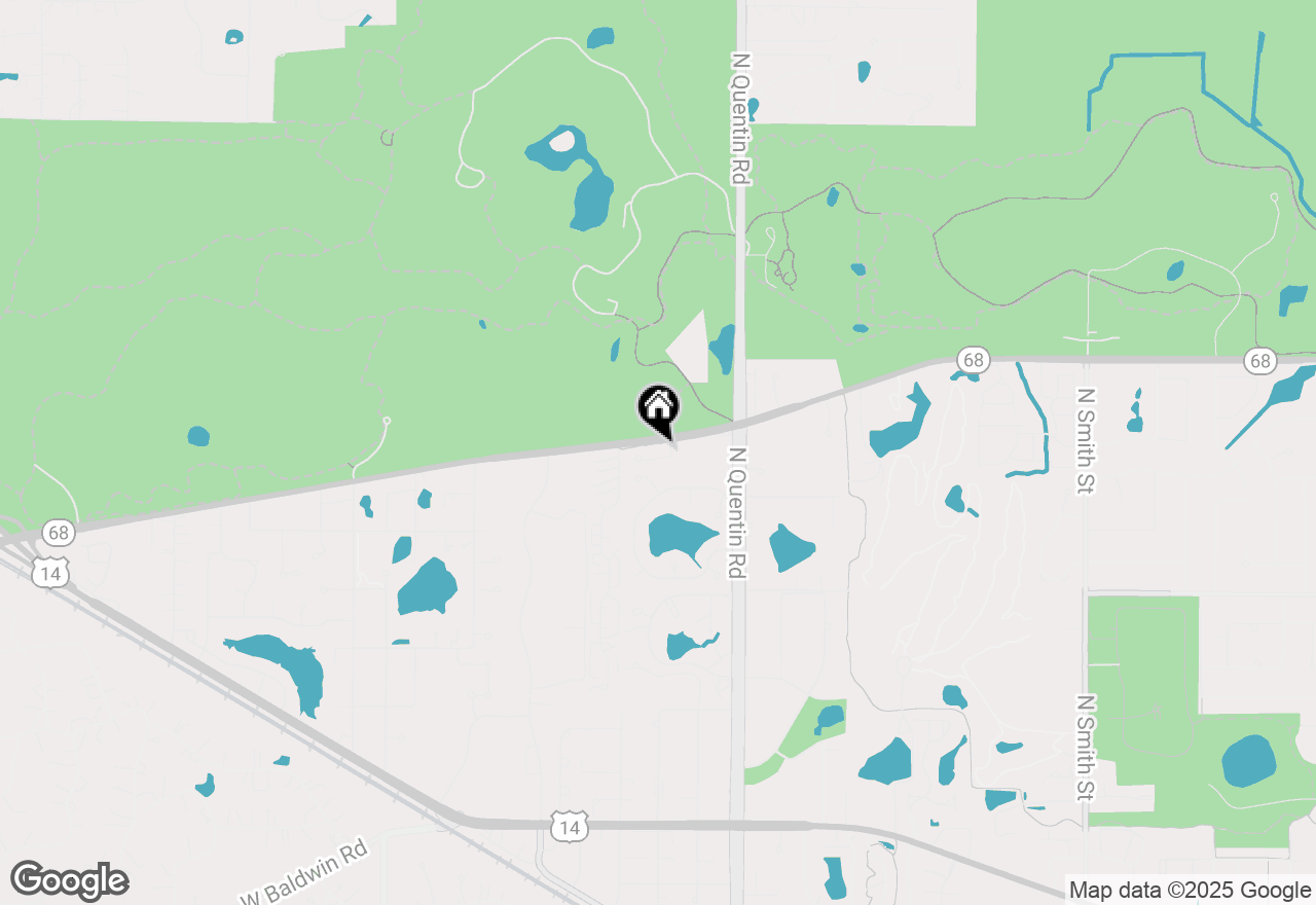 Map of 942 W Aspen Court, Palatine, IL 60067