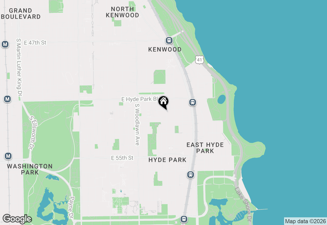 Map of 1369 E 52nd Street #1, Chicago, IL 60615