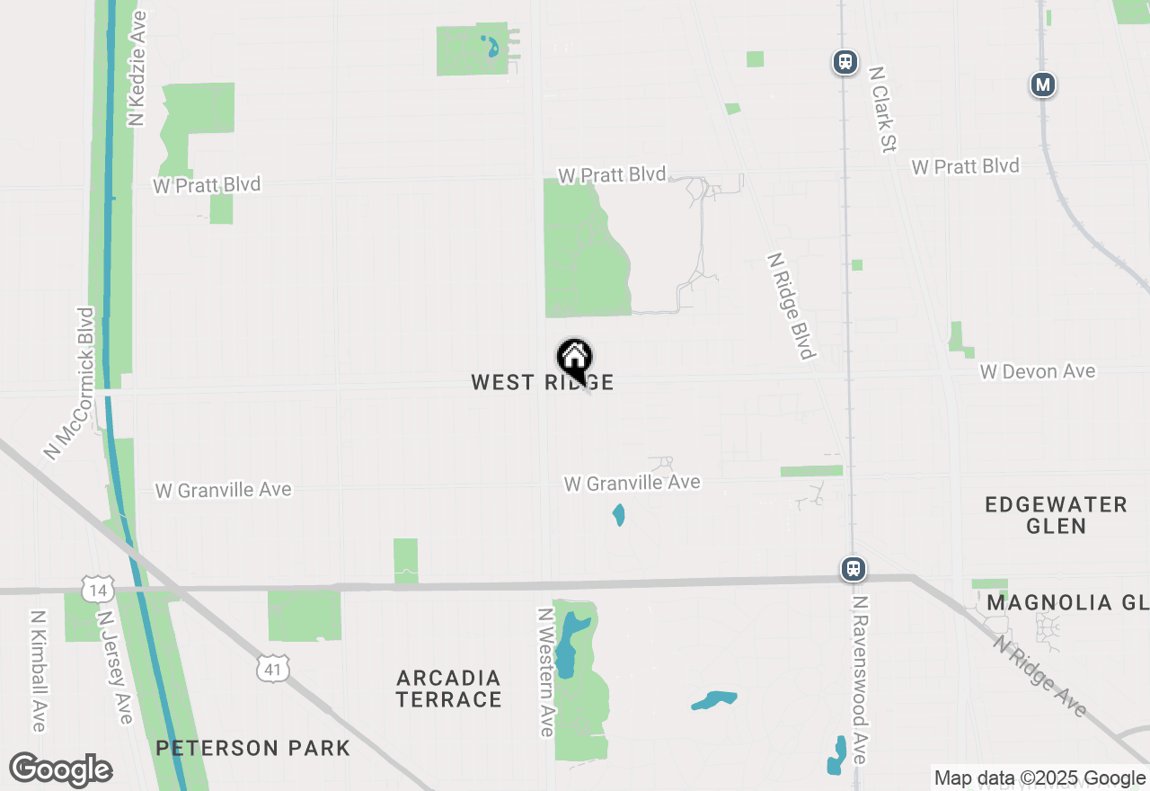 Map of 6343 N Claremont Avenue #1E, Chicago, IL 60659