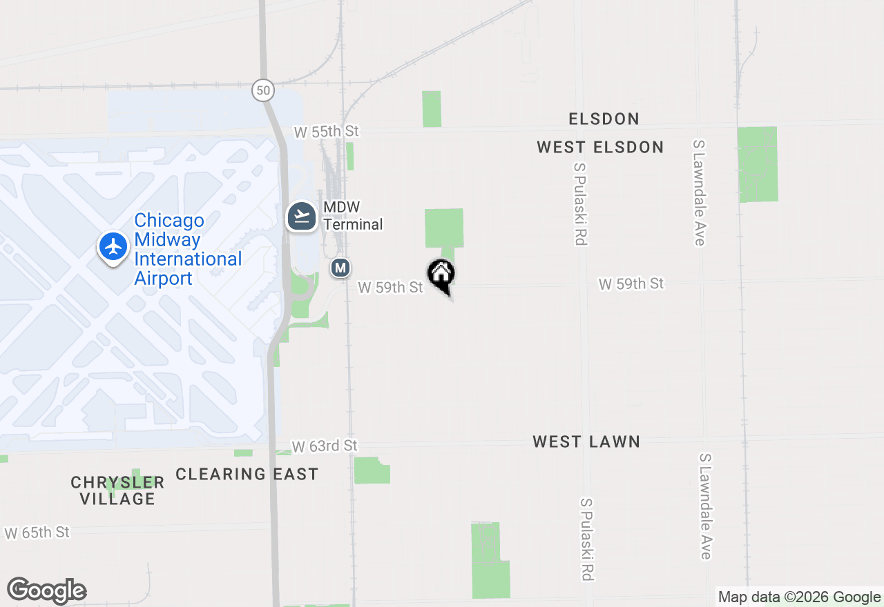 Map of 5924 S Kolin Avenue, Chicago, IL 60629