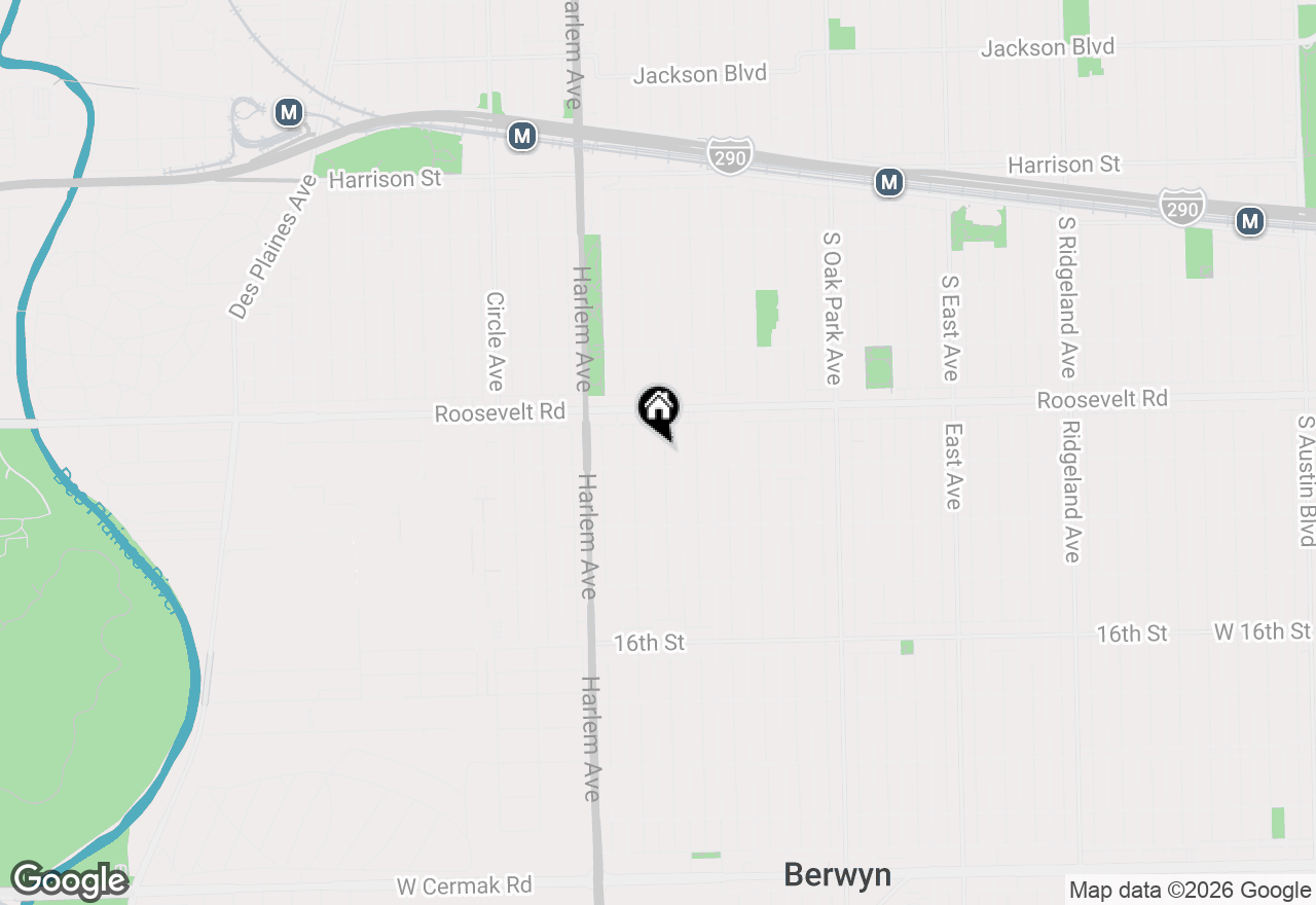 Map of 1237 Wisconsin Avenue, Berwyn, IL 60402