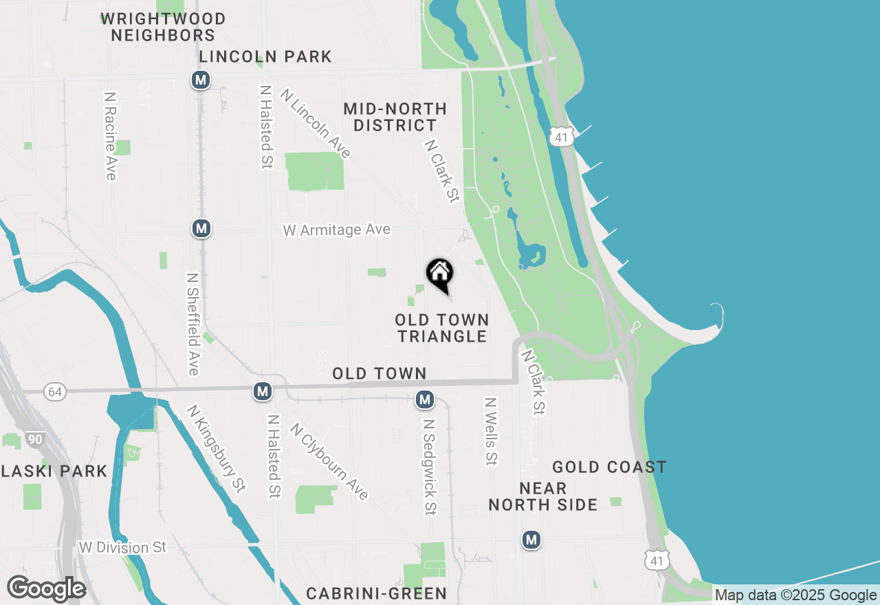 Map of 334 W Menomonee Street #203, Chicago, IL 60614