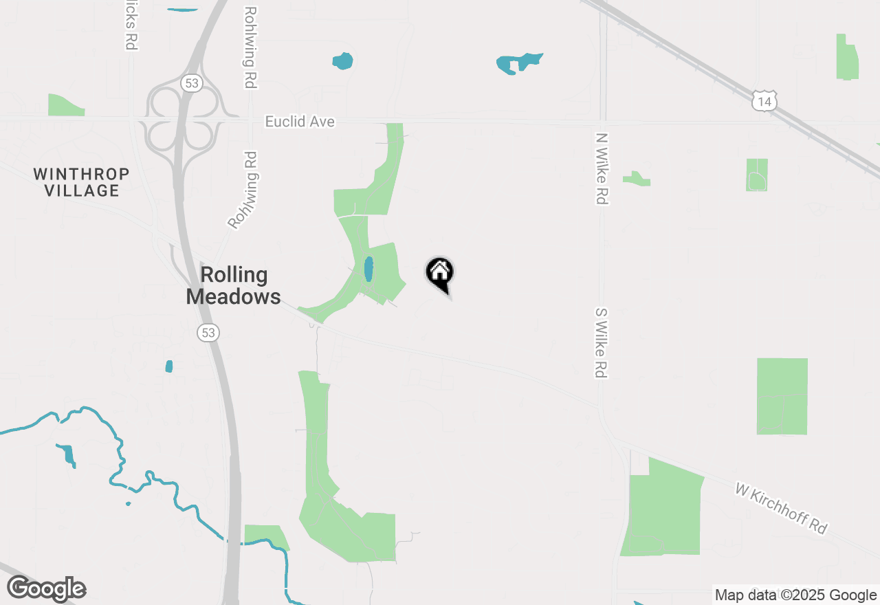 Map of 2611 South Street, Rolling Meadows, IL 60008