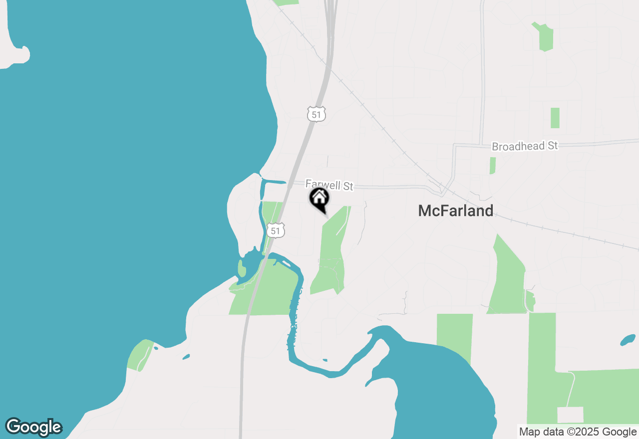 Map of 6107 Indian Mound Drive, Mcfarland, WI 53558