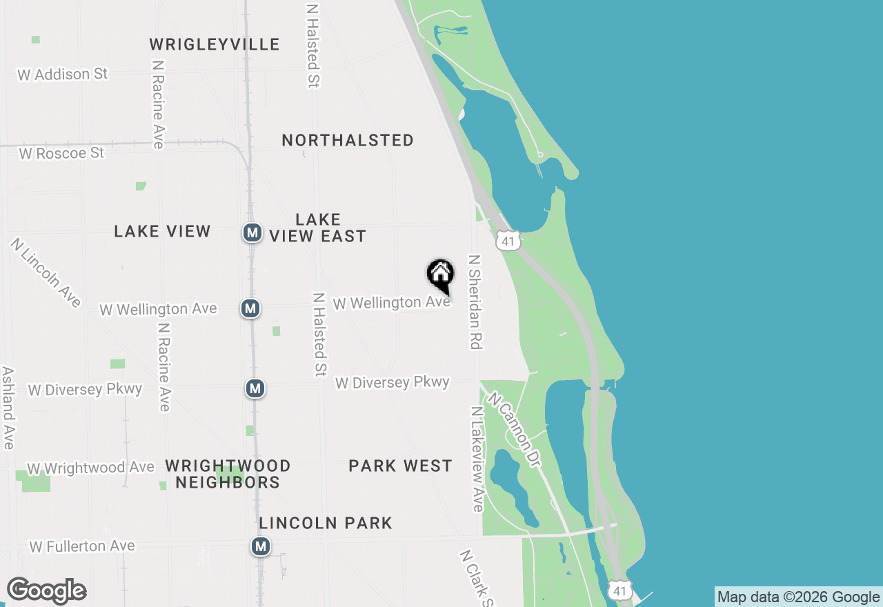 Map of 455 W Wellington Avenue #451, Chicago, IL 60657