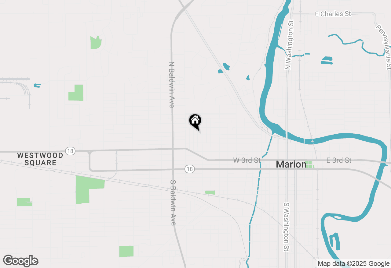 Map of 202 N G Street, Marion, IN 46952