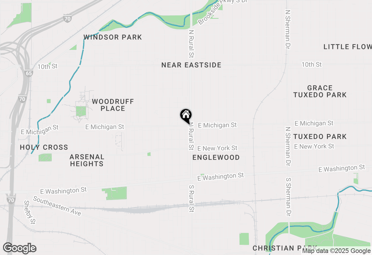 Map of 2709 E Michigan Street, Indianapolis, IN 46201