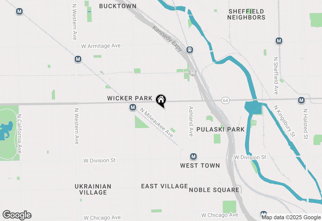 Map of 1520 N Wood, Chicago, IL 60622