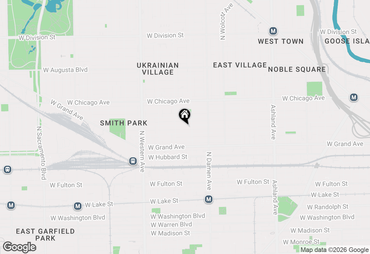 Map of 2125 W Erie Street, Chicago, IL 60612