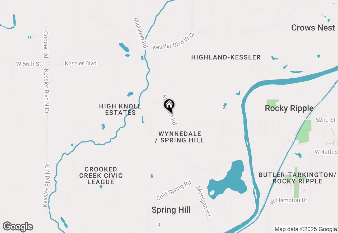 Map of 5210 Michigan Road, Indianapolis, IN 46228