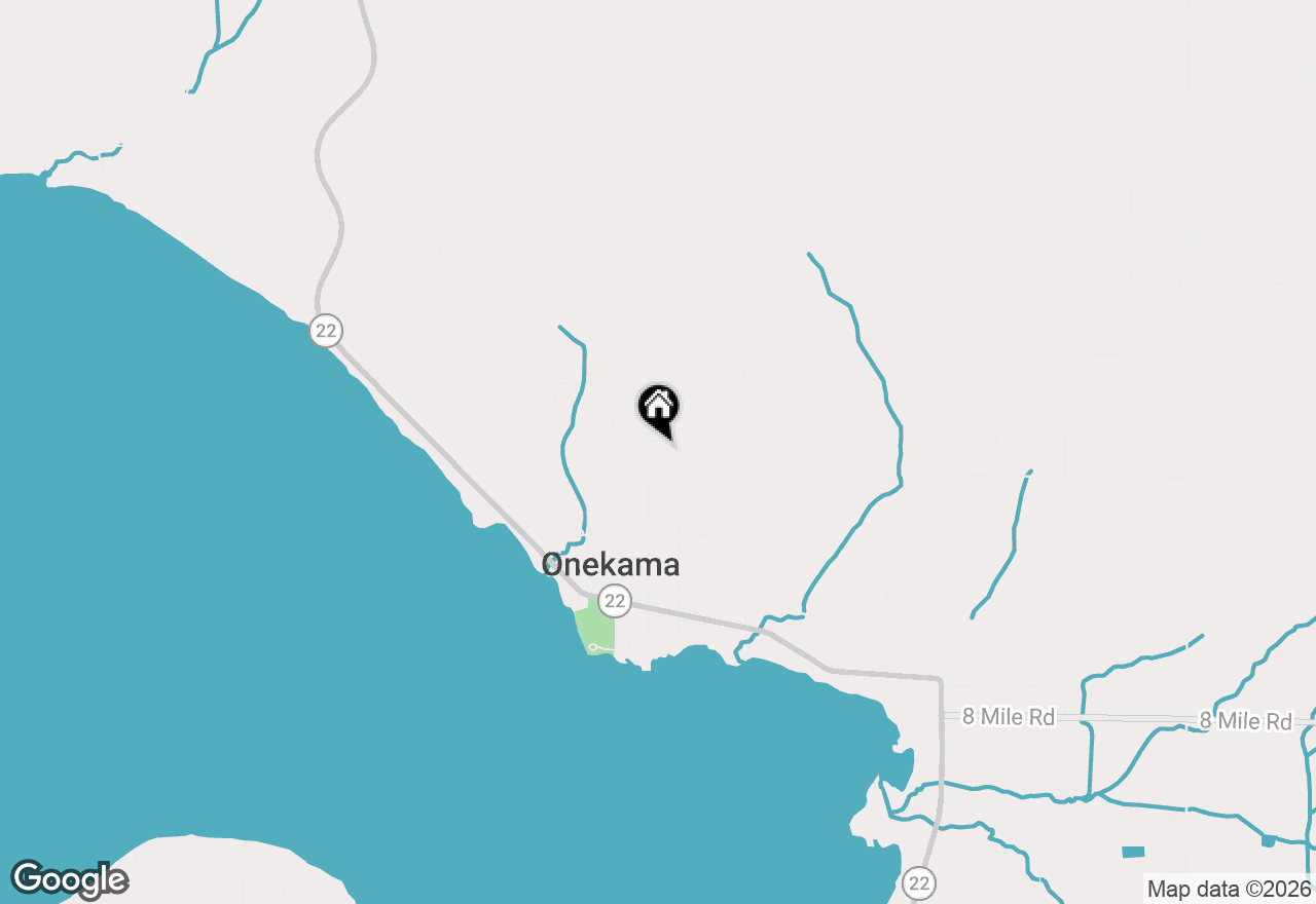 Map of 8547 Mill Street, Onekama, MI 49675