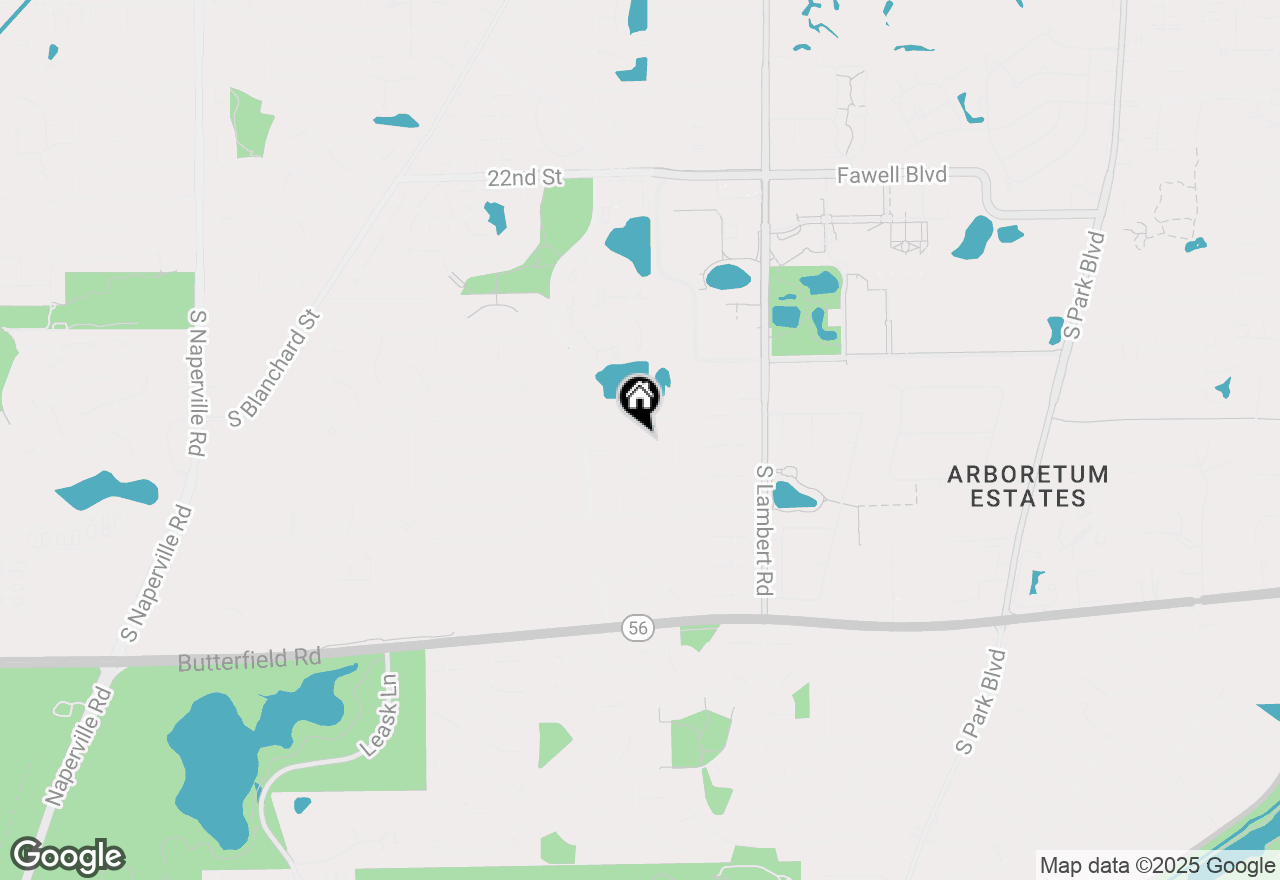 Map of 1888 Cheshire Lane, Wheaton, IL 60189