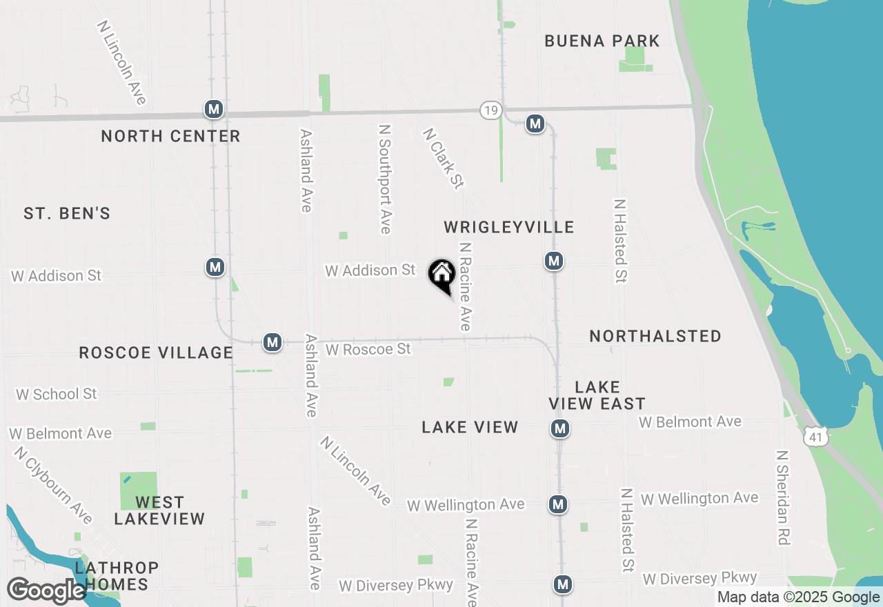 Map of 1240 W Cornelia Avenue #1, Chicago, IL 60657