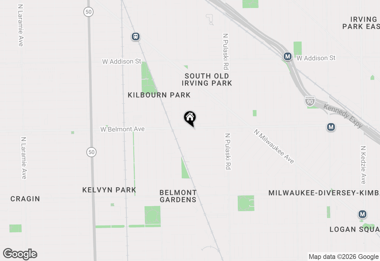 Map of 4177 W Belmont Avenue #104, Chicago, IL 60641