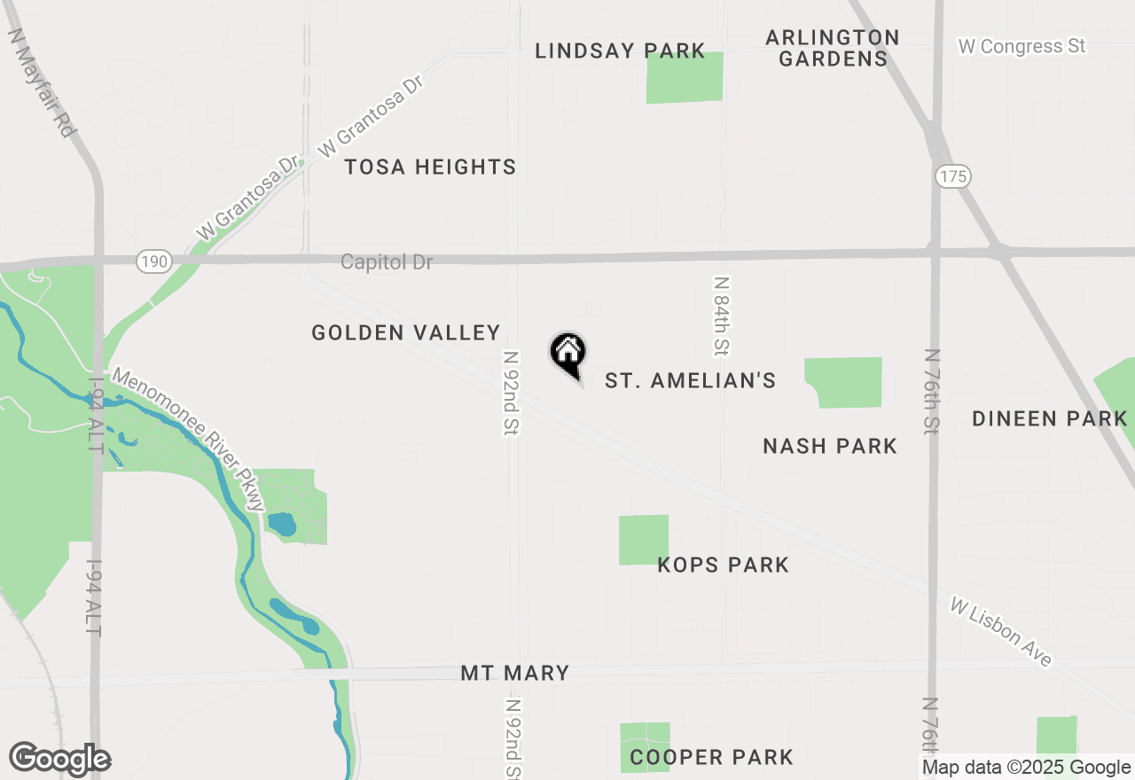 Map of 9034 W Lisbon Ave #8, Milwaukee, WI 53222