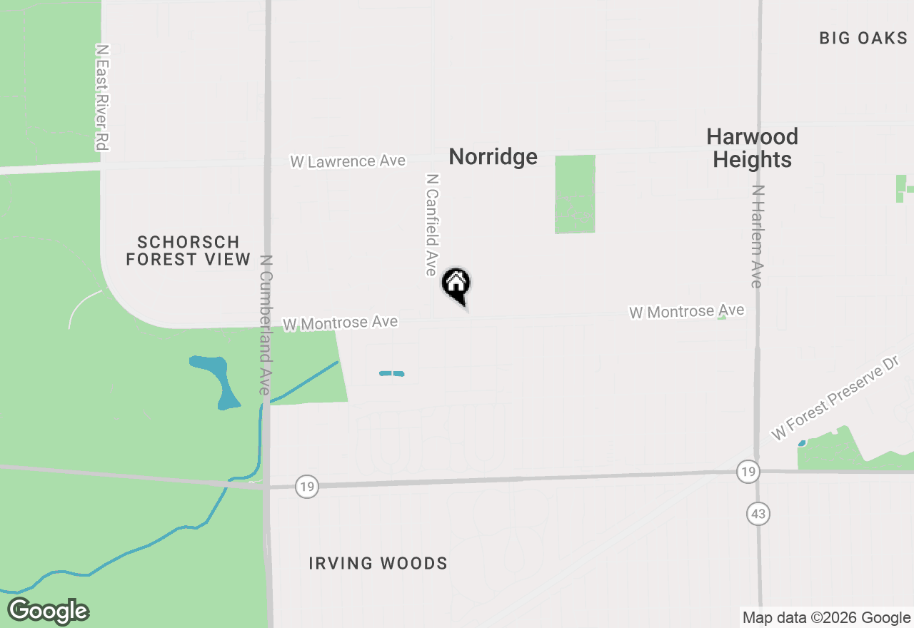 Map of 4401 N Osage Avenue, Norridge, IL 60706