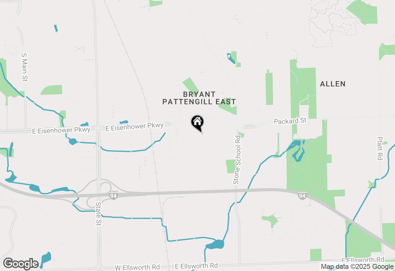 Map of 1349 King George Boulevard, Ann Arbor, MI 48108