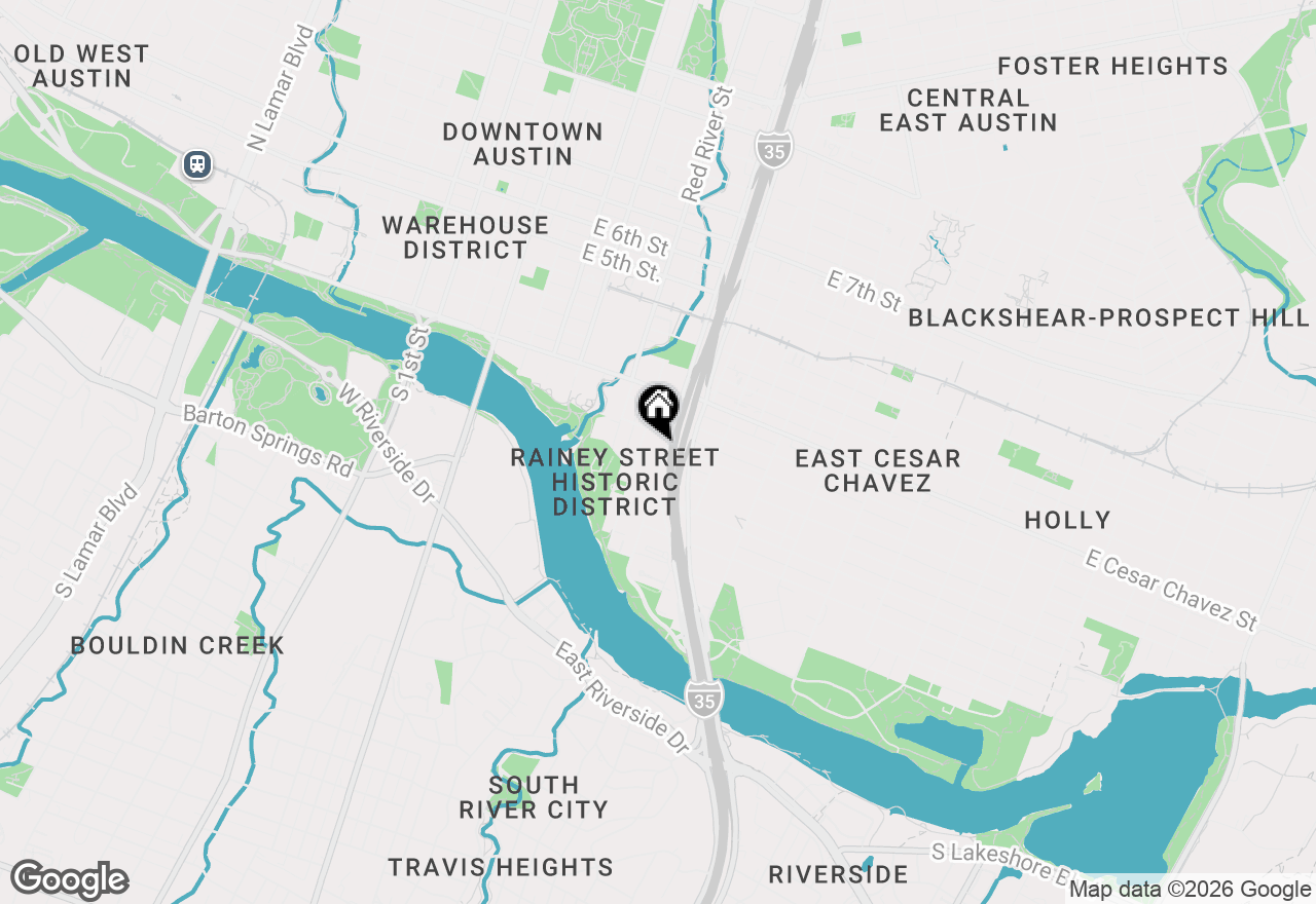 Map of 84 East Ave #1503, Austin, TX 78701
