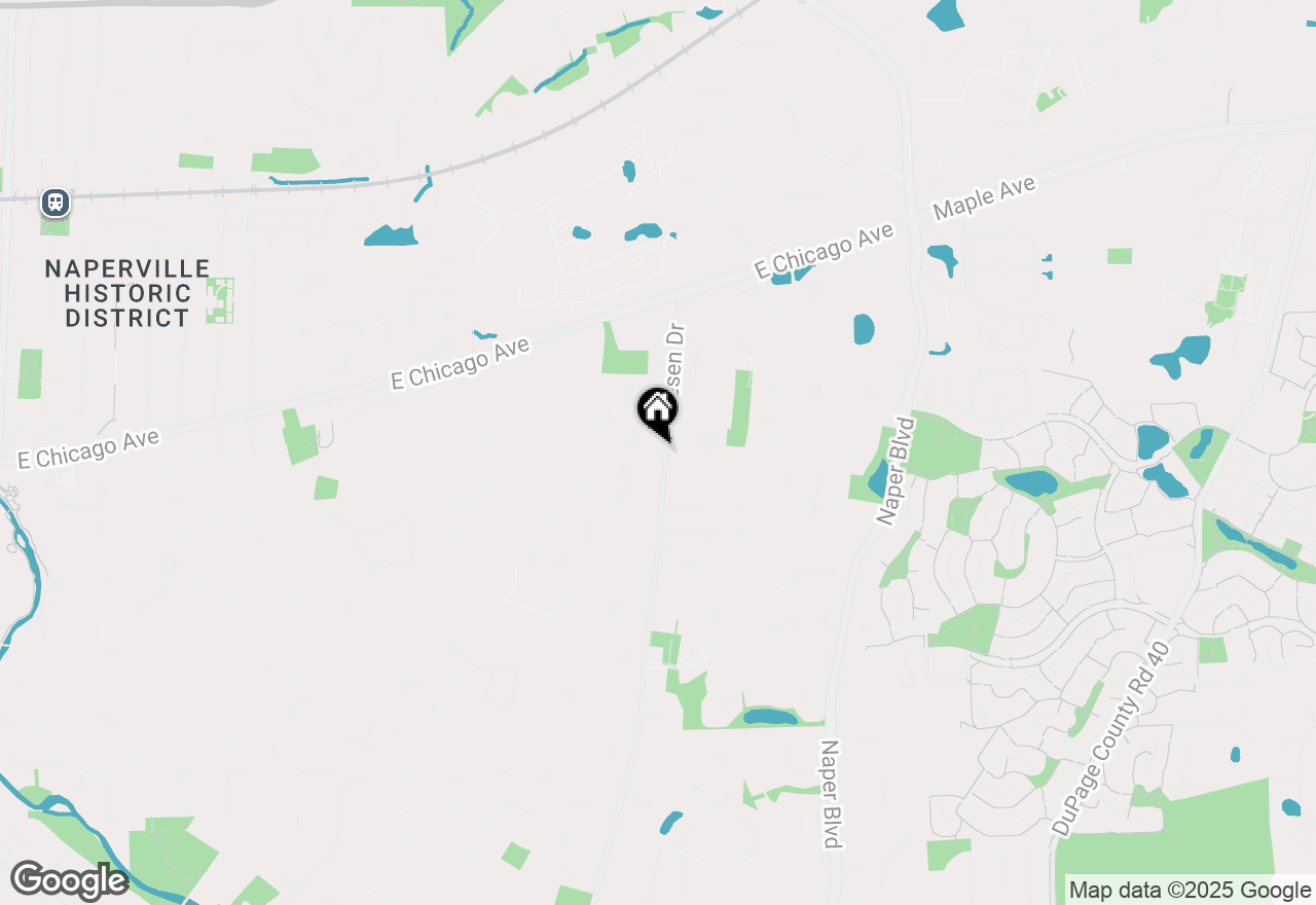 Map of 221 Olesen Drive, Naperville, IL 60540