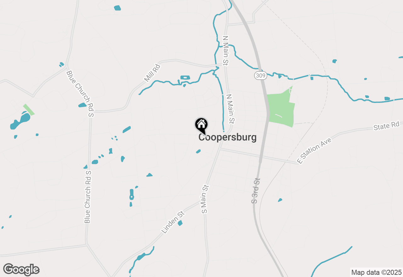 Map of 738 W State Street, Coopersburg, PA 18036