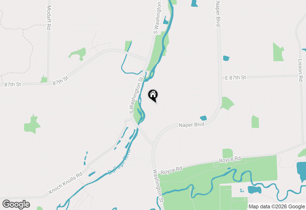 Map of 2318 River Woods Drive, Naperville, IL 60565