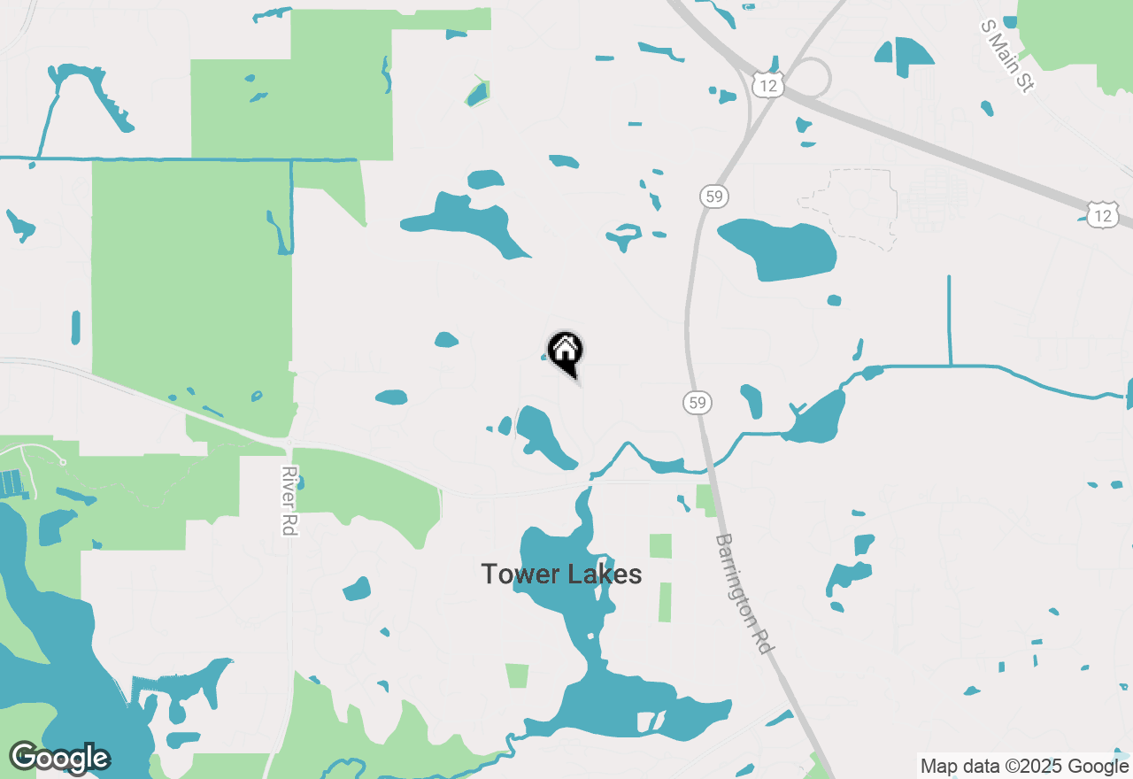 Map of 227 Abbott Place, Tower Lakes, IL 60010