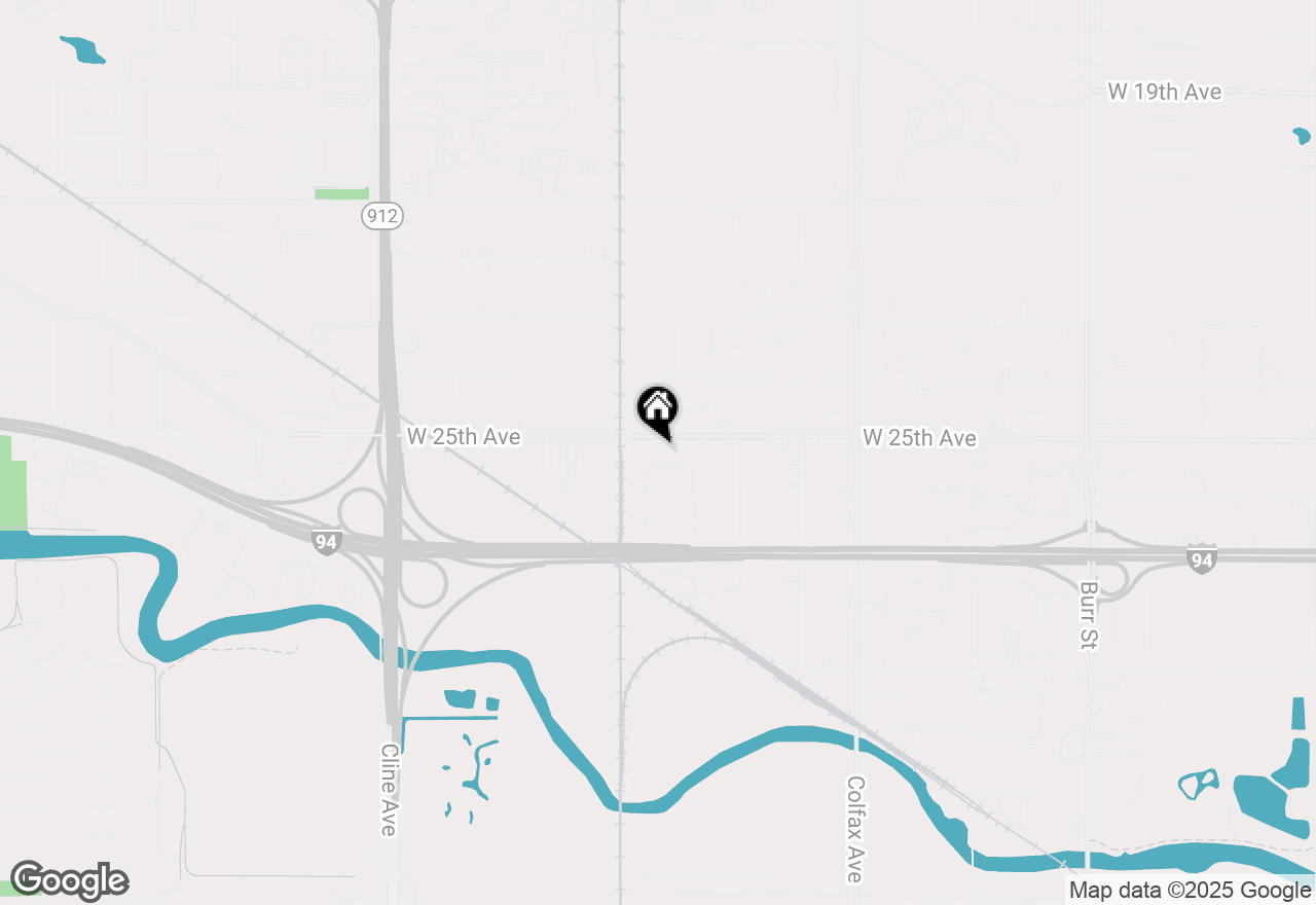 Map of 6809 W 25th Avenue, Gary, IN 46406