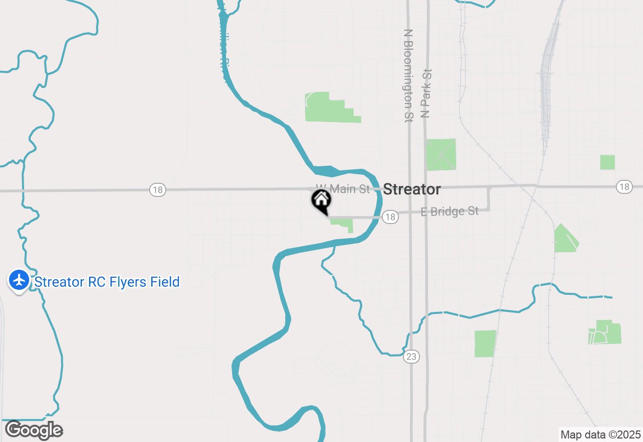 Map of 607 W Bridge Street, Streator, IL 61364